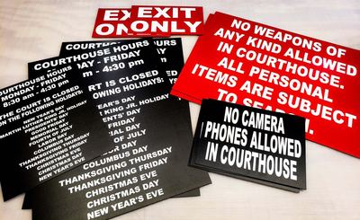 Signs and banners by Harbor GraphX