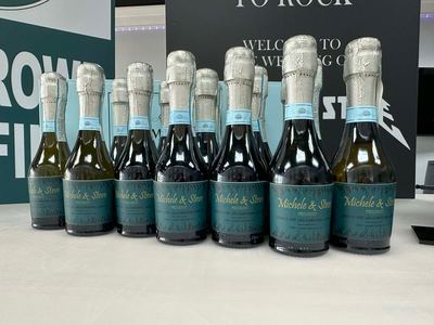 Printed wine bottle labels