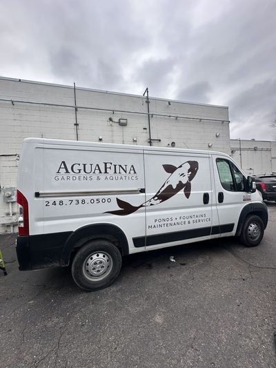 AguaFina Gardens. Printed van graphics