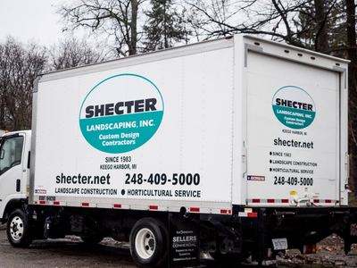 Shecter. Box truck graphics
